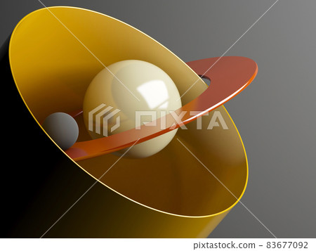 Abstract still life installation with colorful geometric primitives, 3d art Abstract still life installation with colorful geometric primitives, 3d art 83677092