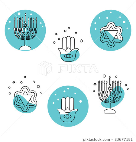 Jewish Holiday Israel Judaism Religious Menorah 83677191