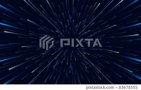 Blue and white speed lights abstract background travel through time and space. Blue and white speed lights abstract background travel through time and space. 83678505