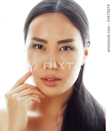 young pretty asian woman close up isolated spa, womans day concept young pretty asian woman close up isolated spa, womans day concept 83678874