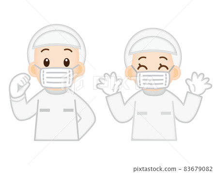 在食品廠工作的男女工人 2 83679082