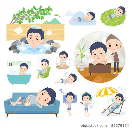 一套用於放鬆的無償化身男人 83679174