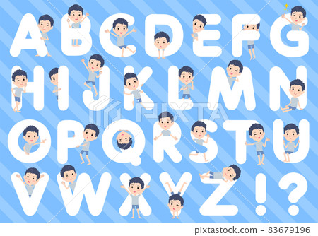 A set of unpaid avatar men designed to match the alphabet A set of unpaid avatar men designed to match the alphabet 83679196
