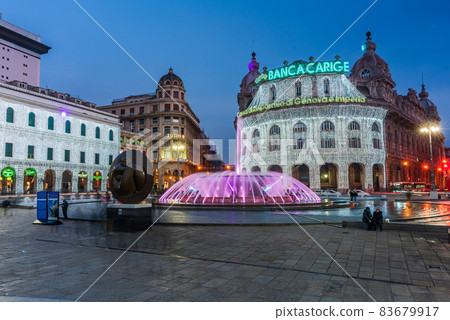 Piazza De Ferrari in Christmas Time 83679917