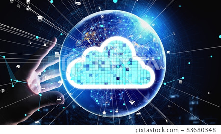 Conceptual cloud computing and data storage technology for future innovation 83680348