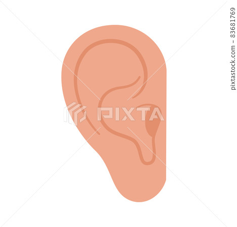 Ear anatomical Icon Ear anatomical Icon 83681769
