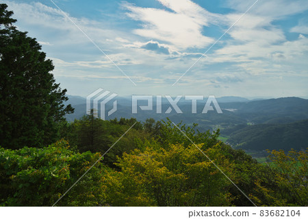 《Okayama Prefecture》 Scenery from the observatory of Mimasaka City, Oyama Observatory 83682104