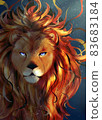 Manga style lion 83683184