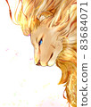 Manga style lion profile effect included 83684071