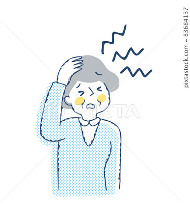 患有頭痛的女高管 83684137