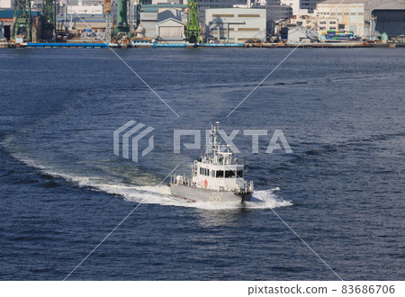 Japan Coast Guard patrol boat Uzushio at Kobe Port 83686706