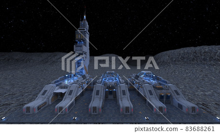 Planetary exploration base - Stock Illustration [83688261] - PIXTA