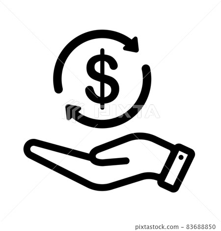 貨幣兌換/經濟/投資（美元）圖標說明 83688850
