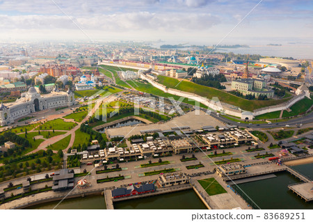 Aerial photo of Russian city Kazan Aerial photo of Russian city Kazan 83689251