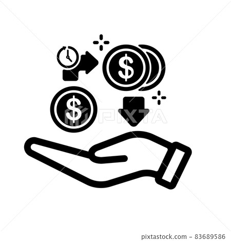 Investment / Asset Management / Asset Formation / Long-term Investment Vector Icon Illustration 83689586
