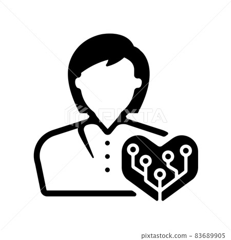 Femtech ・ Technology vector icon illustration for women 83689905