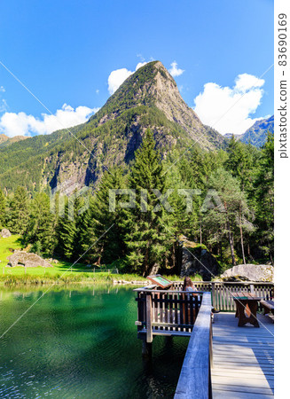 The beautiful view of Acherkogel mountain in Oetztal Alpen Tirol Austria The beautiful view of Acherkogel mountain in Oetztal Alpen Tirol Austria 83690169