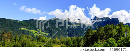 The cloudy view of Acherkogel in Oetztal Alps The cloudy view of Acherkogel in Oetztal Alps 83690171
