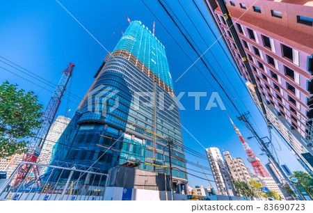 Tokyo cityscape of Japan I hope for the Toranomon / Azabudai district type 1 urban redevelopment project = November 5, 2021 83690723