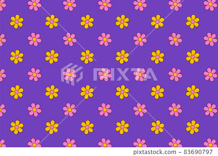 Retro floral background material Retro floral background material 83690797