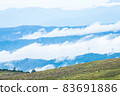 Clouds over the mountains of Kurumayama Plateau, Nagano Prefecture 83691886