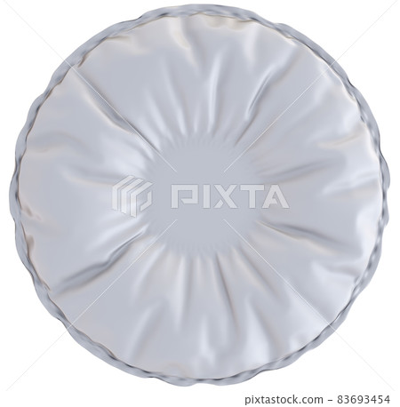White textile pillow with empty space for your object or text 83693454