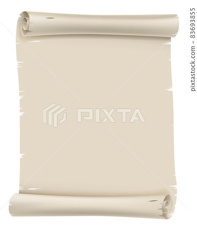 Vintage Paper Scroll Parchment Banner Vintage Paper Scroll Parchment Banner 83693855