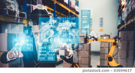 Future virtual reality technology for innovative VR warehouse management 83694637