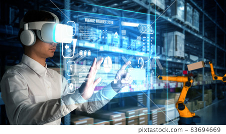 Future virtual reality technology for innovative VR warehouse management 83694669