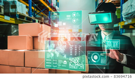 Future virtual reality technology for innovative VR warehouse management 83694716