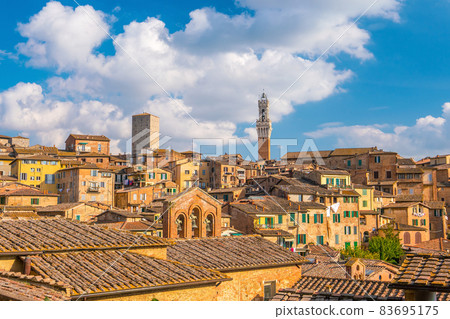 Downtown Siena skyline in Italy Downtown Siena skyline in Italy 83695175