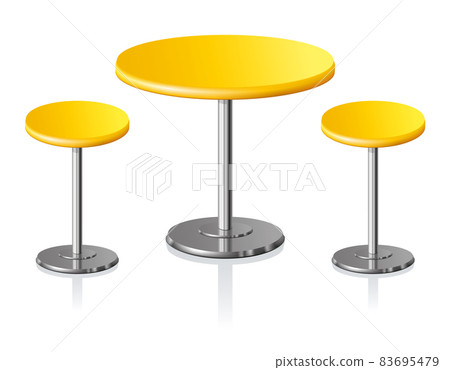 Round table. Vector illustration 83695479