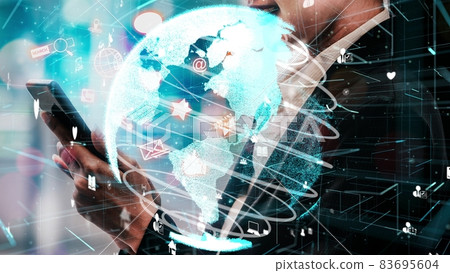 Social media and people network technology conceptual Social media and people network technology conceptual 83695604