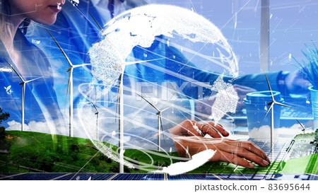 Conceptual environmental conservation and sustainable ESG development 83695644