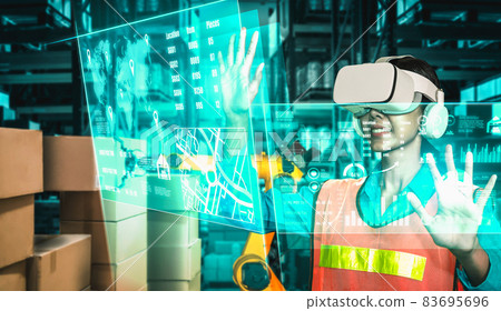 Future virtual reality technology for innovative VR warehouse management Future virtual reality technology for innovative VR warehouse management 83695696