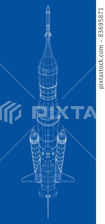 Rocket carrying space shuttle Rocket carrying space shuttle 83695871