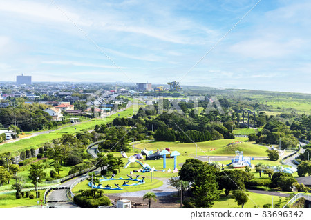 千葉縣蓮沼海濱公園觀景台的景色 千葉縣蓮沼海濱公園觀景台的景色 83696342