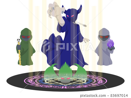 Demon King who summons evil monsters from the magic circle Demon King who summons evil monsters from the magic circle 83697014