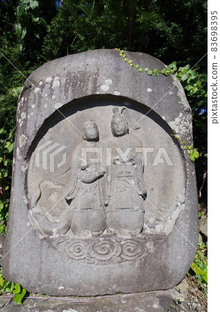 Shinshu Matsumoto's cultural property Iriyamabe Nishikirihara district twin body Dosojin Meiji 2nd year Sakai's congratulatory statue 83698395