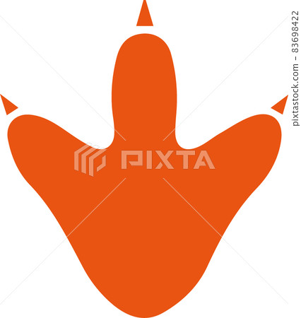Dinosaur footprint icon illustration 83698422