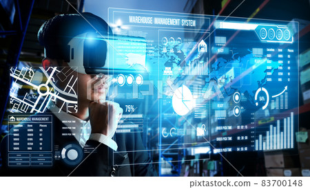 Future virtual reality technology for innovative VR warehouse management Future virtual reality technology for innovative VR warehouse management 83700148