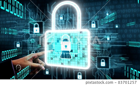 Cyber Security and Digital Data Protection conceptual 83701257