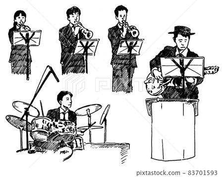 爵士樂隊演奏大樂隊 83701593