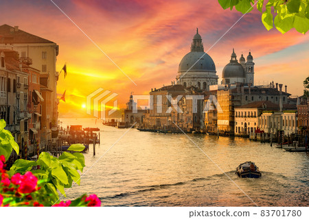Sunset over Canal Grande Sunset over Canal Grande 83701780