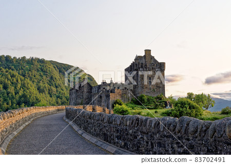 Eilean Donan Castle on Loch Duich - Dornie Scotland 83702491