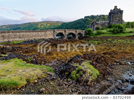 Eilean Donan Castle on Loch Duich - Dornie Scotland 83702499