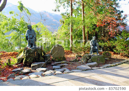 【山形】秋山寺(立尺寺)芭蕉像和弟子空像 【山形】秋山寺(立尺寺)芭蕉像和弟子空像 83702590