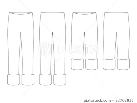 Santa Claus trousers template 83702935