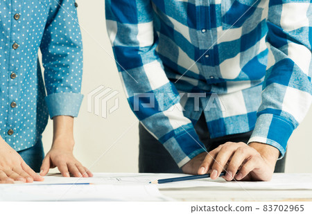 Design project discussing in architecture studio 83702965