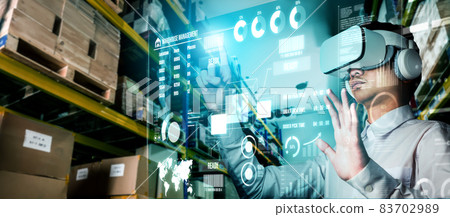 Future virtual reality technology for innovative VR warehouse management 83702989